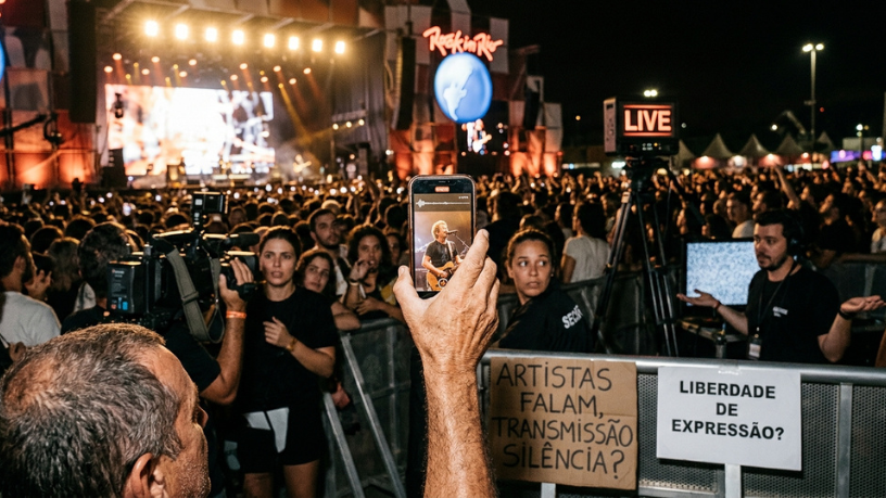 Supercombo no Rock in Rio 2026: discurso político interrompe transmissão e reacende debate sobre artistas em shows